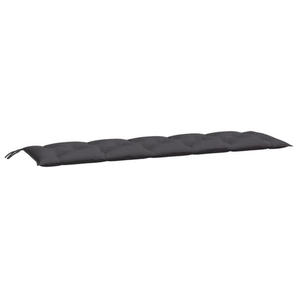 vidaXL hynder til havebænk 2 stk. 180x50x7 cm oxfordstof antracitgrå