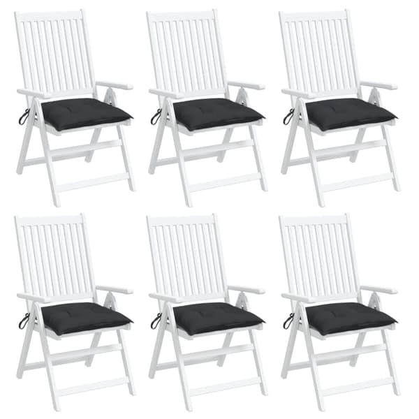 vidaXL pallehynder 6 stk. 50x50x7 cm oxfordstof sort