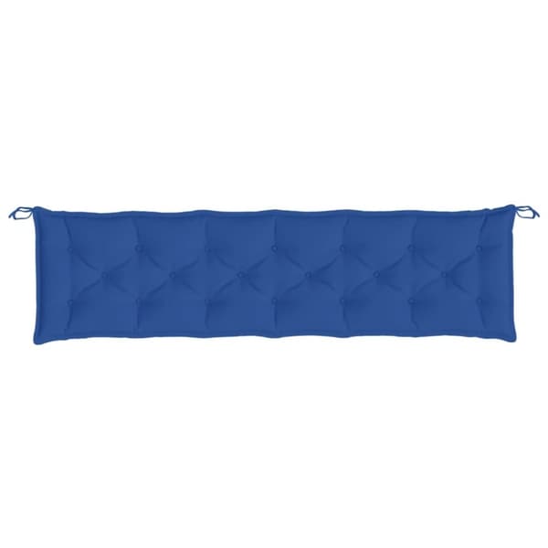vidaXL Bänkdynor för trädgården 2st blå 200x50x7cm oxfordtyg