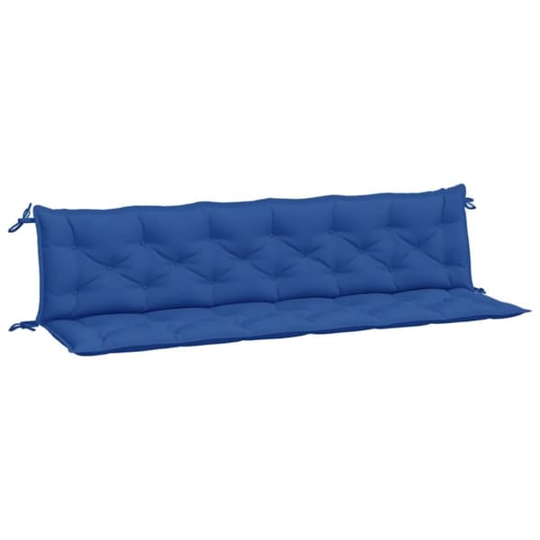 vidaXL Bänkdynor för trädgården 2st blå 200x50x7cm oxfordtyg