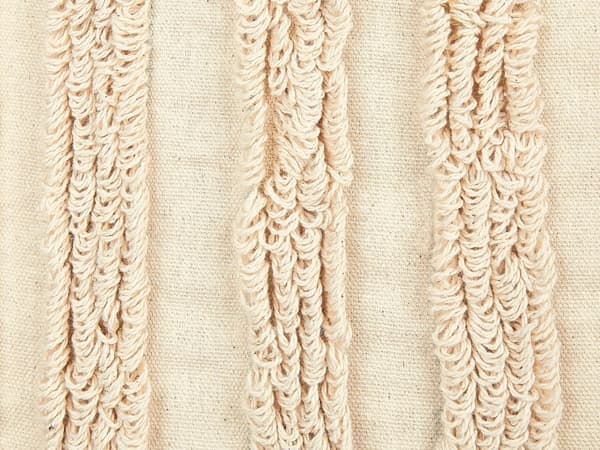 Prydnadskudde 2 st Tuftad Beige Bomull 45 x 45 cm med abstrakt mönster
