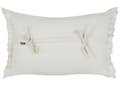 Miniatyrbilde 5 av 7: Sett med 2 Pynteputer Off-white Lin 30 x 45 cm med Frynser og Sløyfer
