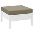 Miniatyrbild 4 av 8: vidaXL Palldyna taupe 60x60x8 cm oxfordtyg