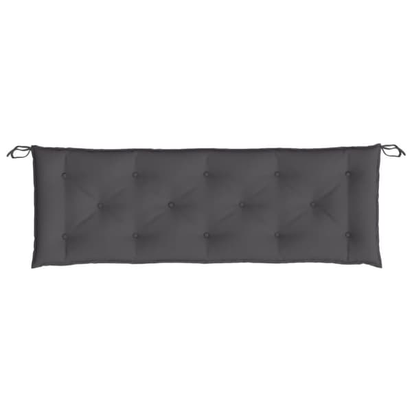 vidaXL hynder til havebænk 2 stk. 150x50x7 cm oxfordstof antracitgrå