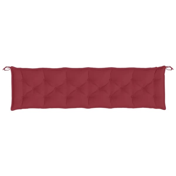 vidaXL hynde til havebænk 200x50x7 cm oxfordstof vinrød