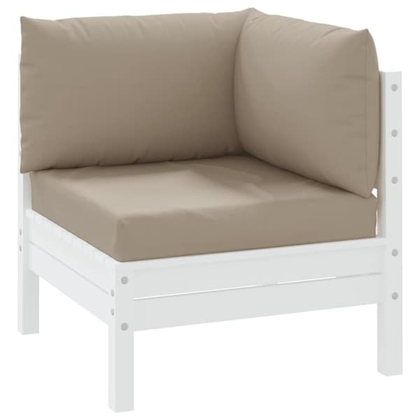 vidaXL Palldynor 3 st taupe oxfordtyg