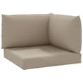 Miniatyrbild 1 av 10: vidaXL Palldynor 3 st taupe oxfordtyg