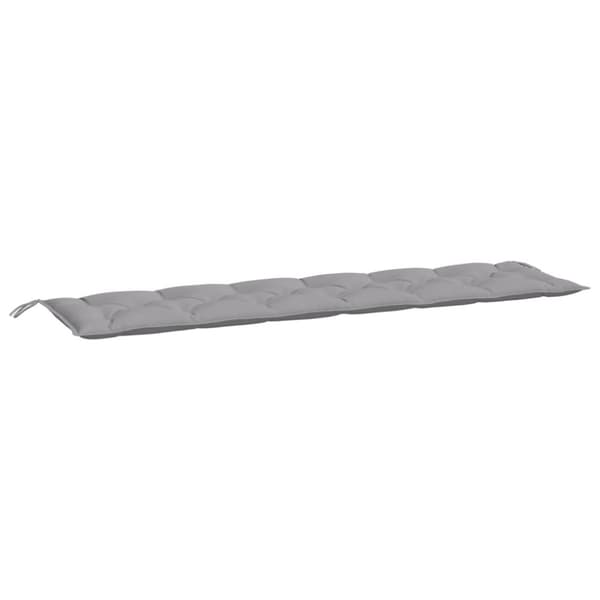 vidaXL hynder til havebænk 2 stk. 200x50x7 cm oxfordstof grå