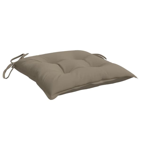 vidaXL Stolsdynor 6 st taupe 40x40x7 cm oxfordtyg