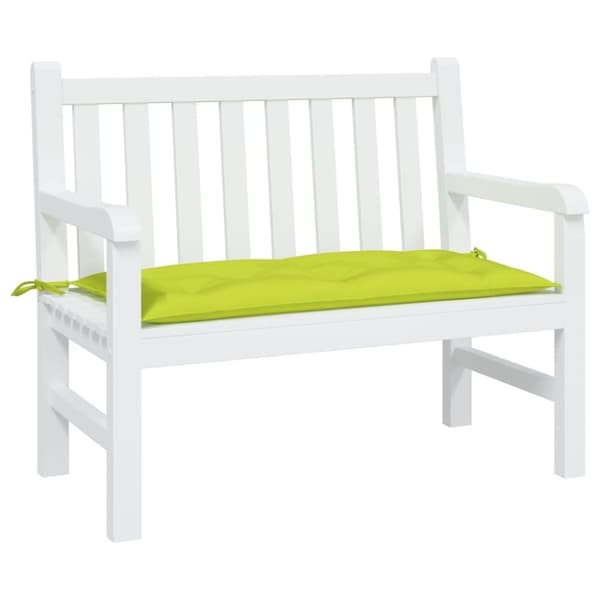 vidaXL hynde til havebænk 110x50x7 cm oxfordstof lysegrøn