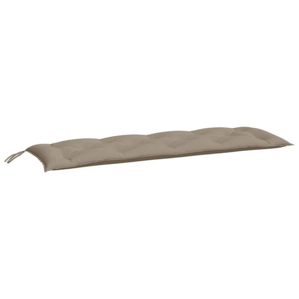 vidaXL hynder til havebænk 2 stk. 150x50x7 cm oxfordstof gråbrun