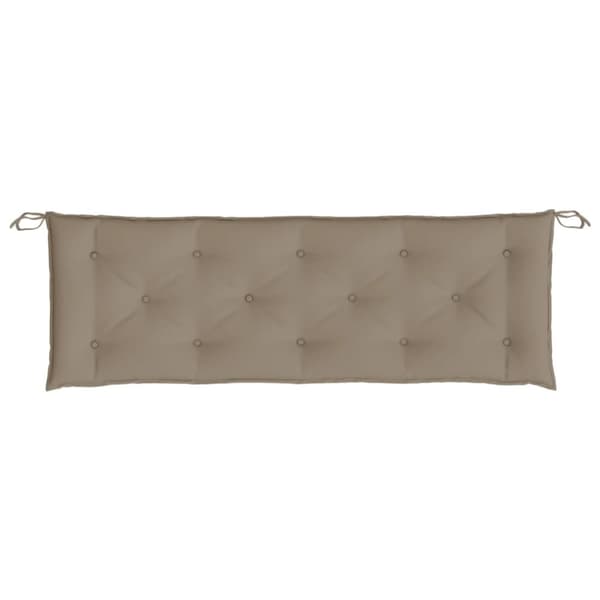 vidaXL Bänkdynor för trädgården 2st Taupe 150x50x7cm oxfordtyg
