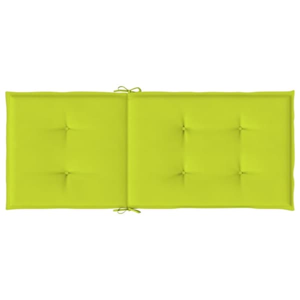 Stolsdynor 2 st ljusgrön 120x50x3 cm tyg