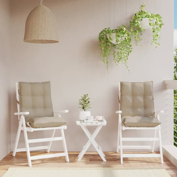 Stolsdynor 2 st taupe oxfordtyg