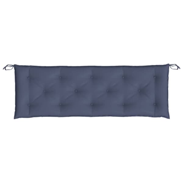 Bänkdynor för trädgården 2st marinblå 150x50x7cm oxfordtyg