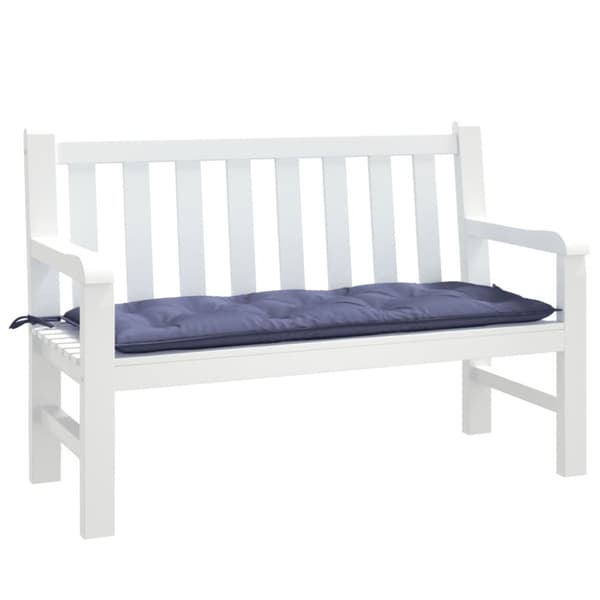 hynder til havebænk 120x50x7 cm oxfordstof marineblå