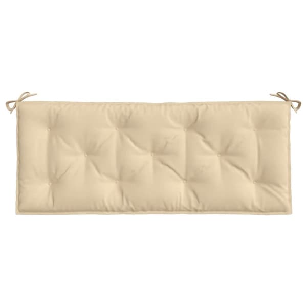 hynder til havebænk 2 stk. 120x50x7 cm oxfordstof beige