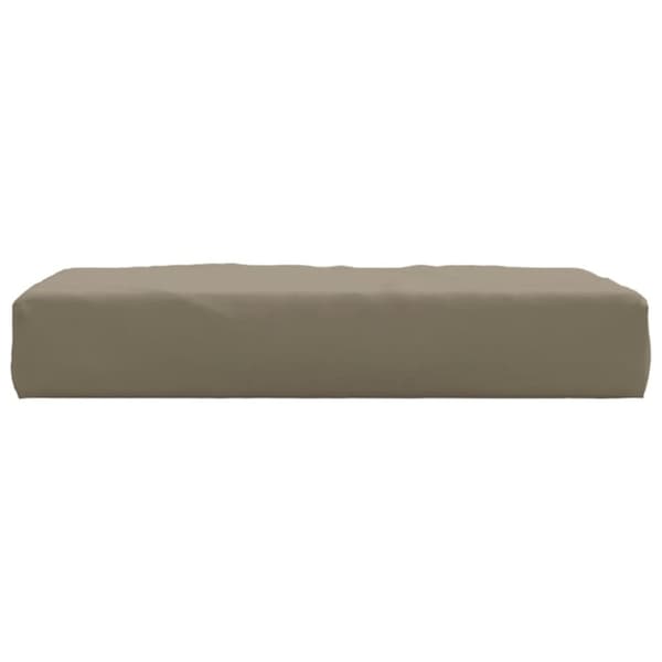 pallehynde 60x60x8 cm oxfordstof gråbrun