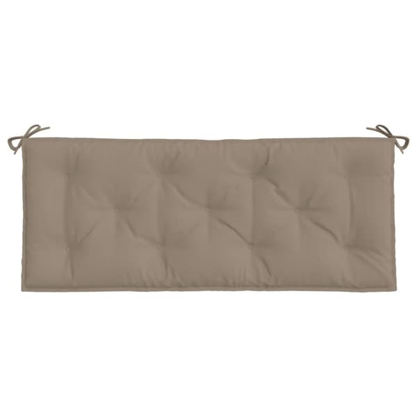 Bänkdyna för trädgården taupe 120x50x7 cm oxfordtyg