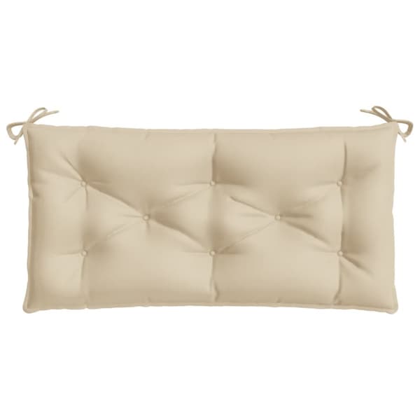 hynder til havebænk 2 stk. 100x50x7 cm oxfordstof beige