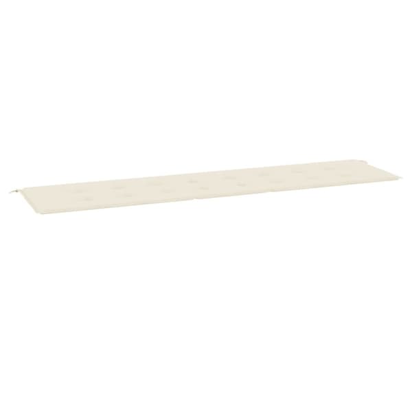 Puutarhapenkkityyny, kerma 200x50x3 cm, Oxford kangas
