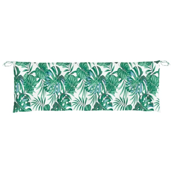 hynder til havebænk 2 stk. 150x50x7 cm oxfordstof bladmønster