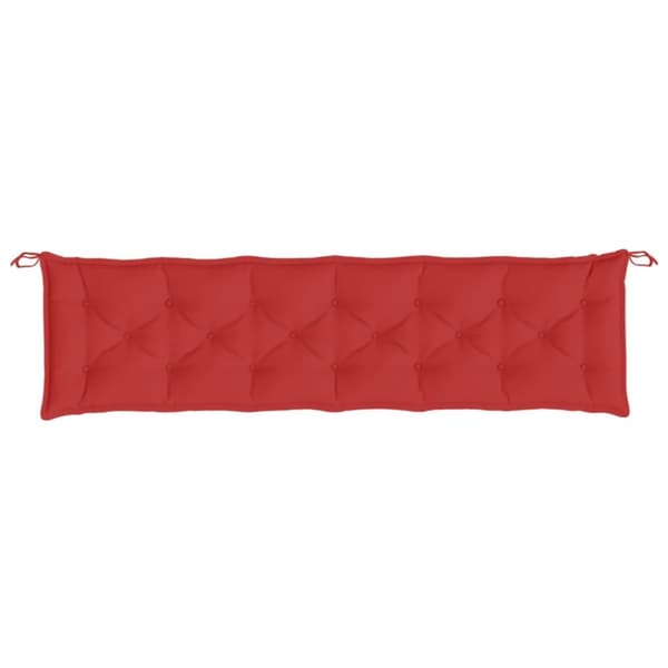 hynde til havebænk 200x50x7 cm oxfordstof rød