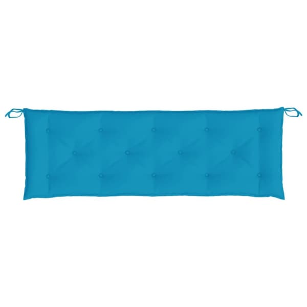 hynder til havebænk 2 stk. 150x50x7 cm oxfordstof lyseblå
