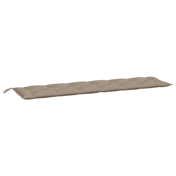 Bänkdynor för trädgården 2st taupe 200x50x7cm oxfordtyg
