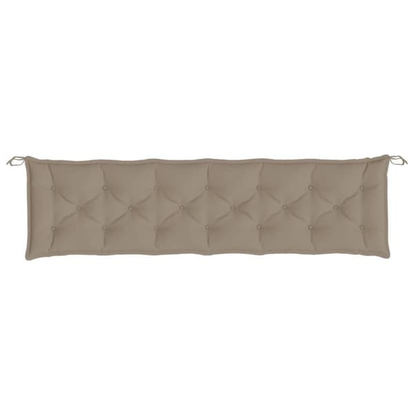 Bänkdynor för trädgården 2st taupe 200x50x7cm oxfordtyg
