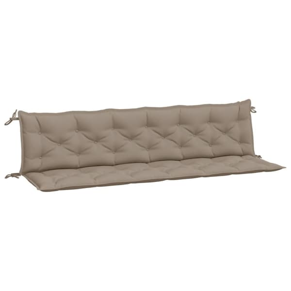 Bänkdynor för trädgården 2st taupe 200x50x7cm oxfordtyg