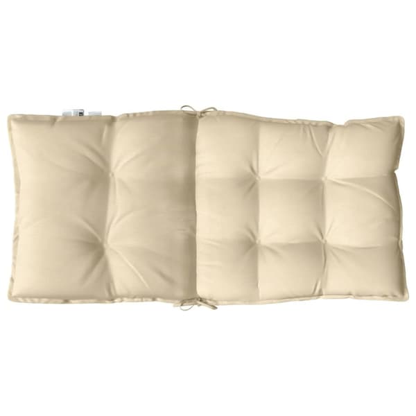 Stolsdynor låga 2 st beige oxfordtyg