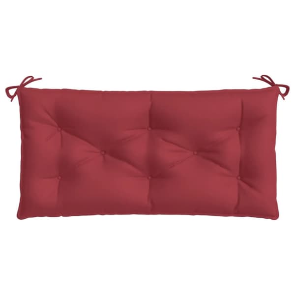 Bänkdynor för trädgården 2st vinröd 100x50x7cm oxfordtyg