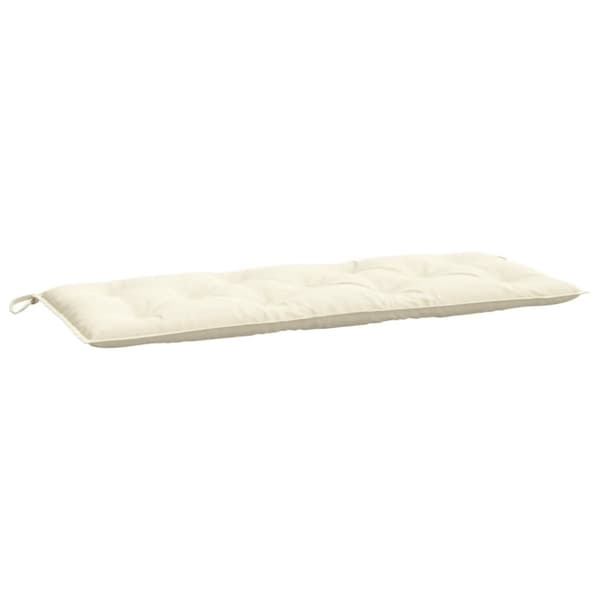 Bänkdynor för trädgården 2st gräddvit 120x50x7cm oxfordtyg