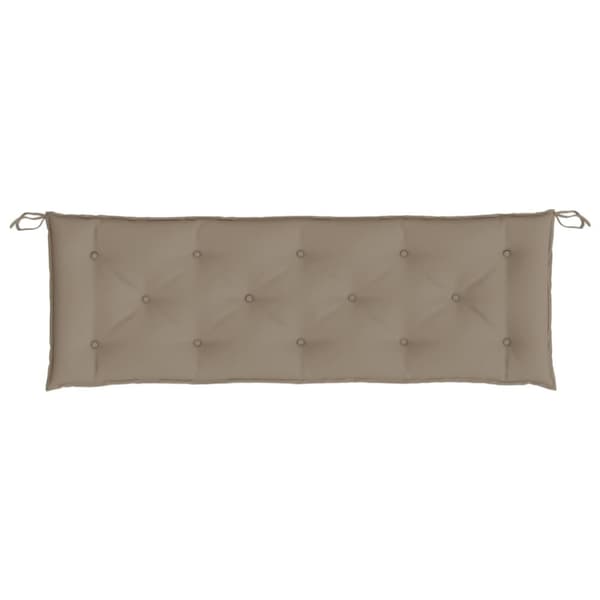 Bänkdynor för trädgården 2st Taupe 150x50x7cm oxfordtyg
