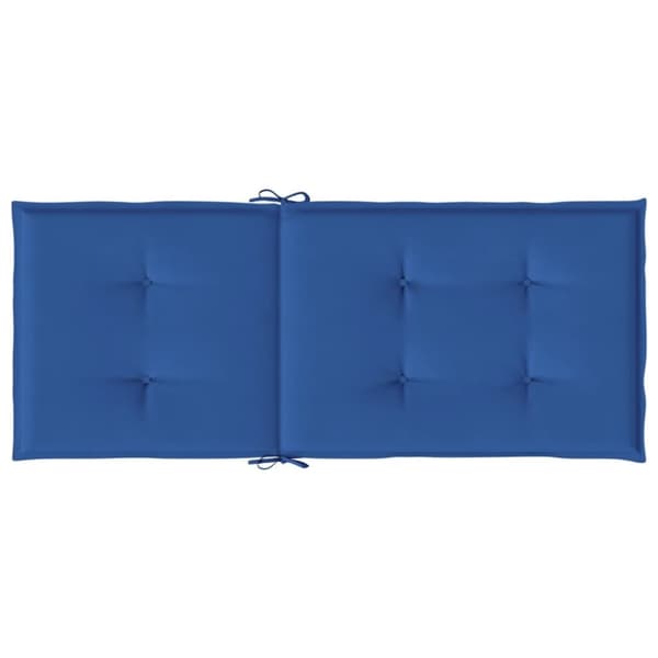 Stolsdynor 2 st kungsblå 120x50x3 cm tyg