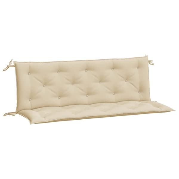 hynder til havebænk 2 stk. 150x50x7 cm oxfordstof beige