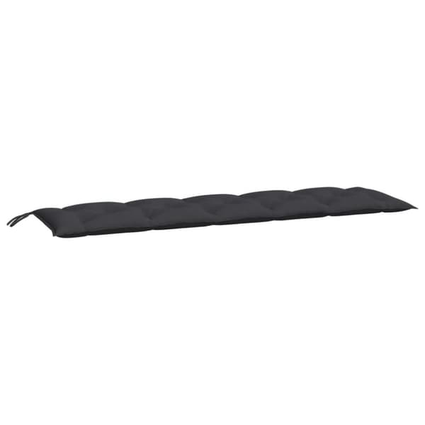 hynder til havebænk 2 stk. 180x50x7 cm oxfordstof sort
