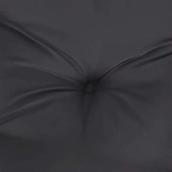 Puutarhapenkkityyny, musta, 200x50x7 cm, kangas