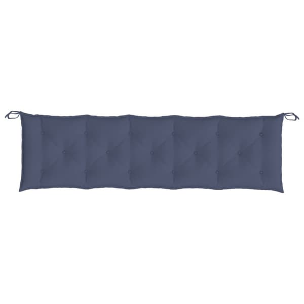 hynder til havebænk 2 stk. 180x50x7 cm oxfordstof marineblå