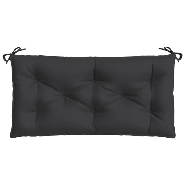 Bänkdynor för trädgården 2st svart 100x50x7cm oxfordtyg