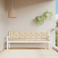 Miniatyrbild 1 av 9: vidaXL Bänkdynor för trädgården 2st beige 200x50x7cm oxfordtyg