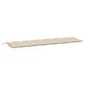 Miniatyrbillede 4 af 9: vidaXL hynder til havebænk 2 stk. 200x50x7 cm oxfordstof beige