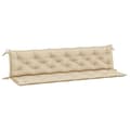 Miniatyrbillede 2 af 9: vidaXL hynder til havebænk 2 stk. 200x50x7 cm oxfordstof beige