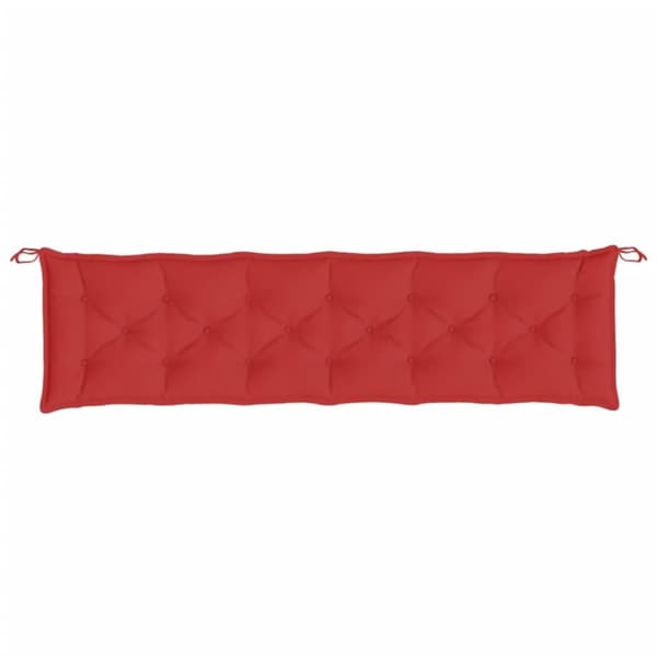 vidaXL Bänkdynor för trädgården 2st röd 200x50x7cm oxfordtyg