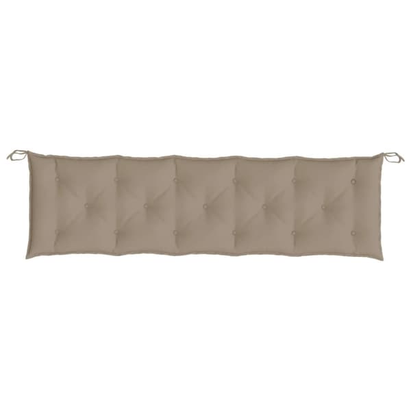 vidaXL Bänkdyna för trädgården taupe 180x50x7 cm oxfordtyg