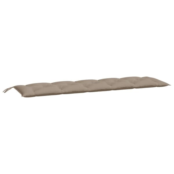vidaXL Bänkdyna för trädgården taupe 180x50x7 cm oxfordtyg