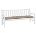Miniatyrbillede 3 af 7: vidaXL hynde til havebænk 180x50x7 cm oxfordstof gråbrun