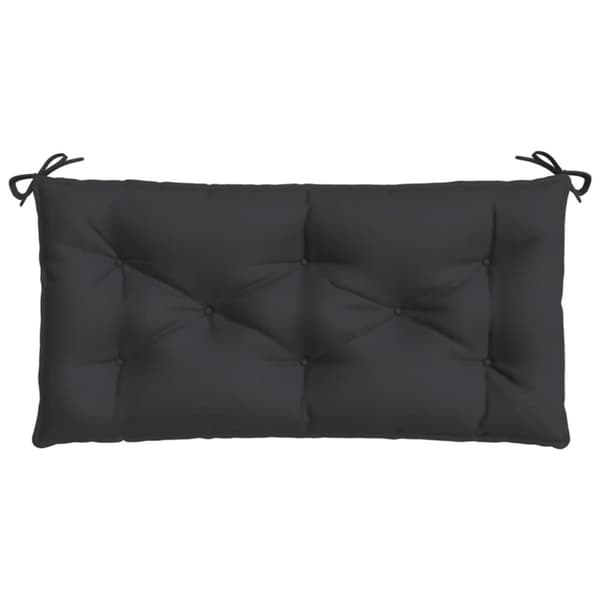 vidaXL Bänkdyna för trädgården svart 100x50x7 cm oxfordtyg