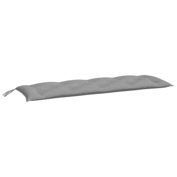 vidaXL hynder til havebænk 2 stk. 150x50x7 cm oxfordstof grå